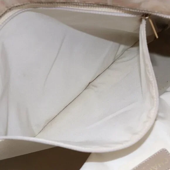 CHANEL New Travel Line Tote Bag Nylon Beige Gold CC Auth mr1594 - Picture 12 of 16